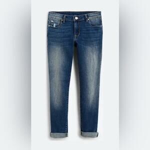 Woman’s Plus STS Blue Darren Girlfriend Cuffed Jeans in Blue Size 24